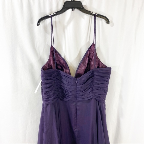 Mac Duggal faux wrap plunge gown - Picture 3 of 7